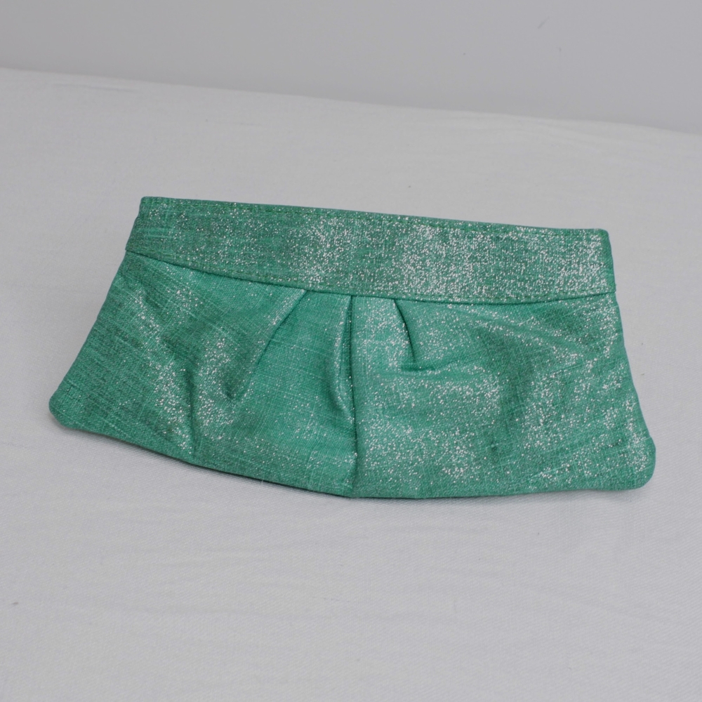 Green Glitter Clutch Bag Lauren Merkin